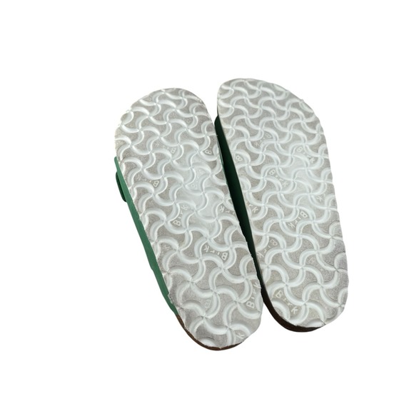 Birkenstock Ladies 36 (5) Narrow Arizona Big Buckle Bold Jade Leather Sandals - Picture 7 of 8